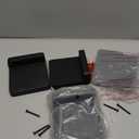 SRIWATANA Small Floating Shelves Wall Mounted, Wood Shelf for Decoration and Storage Set of 4, Mini Display Shelf for Bedroom, Bathroom, Kitchen, Office (Black, 4 inch)