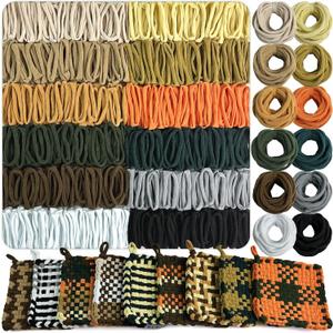 UCDRMA Loom Loops Refill for Potholder Weaving Loom Kit, 576PCS in 12 Maillard Colors Weaving Loom Refill Loops for 7in Loom to Make 16 Potholders, Stretchy Pot Holder Loop Nylon Craft Bands Set
