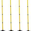 Soccer Training Agility Poles Agility Pole Accessory Soccer Pole Slalom PolesFootball Soccer Sport Speed Training Equipment with Rubber Base