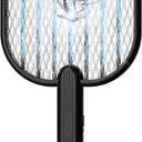 Electric Fly Swatter, 3500V Bug Zapper with 5-Layer Protection Grid, Battery Powered Handheld Fly Zapper for Home, Kitchen, Backyard - Indoor/Outdoor Use (2 AA Batteries Not Included)