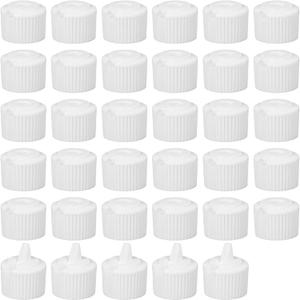 OLYCRAFT 35Pcs 24/410 Flip Top Dispensing Cap White Replacement Bottles Caps Reusable Plastic Bottle Cap Flip Top Caps for Shampoo Moisturizer Squeeze Bottles Dispensing Lid - Inner Diameter 24mm