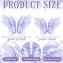 Geelin 6 Pcs Large Purple Pink Butterfly Decorations Big Butterfly Fairy Garden Decorations 20 Inch 12 Inch 3D Silk Butterflies Wall Decor for Baby Shower Women Birthday Party Wedding Decor