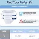 Blosssound 6 Pack Men's Incontinence Underwears Reusable Washable Leak Proof Underwears Protection Incontinence Briefs Men Bladder Control with Regular Absorbency for 150ml (White, Large)