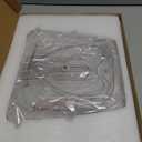 LAMU 14.56''x11'' Lazy Susan Turntable Organizer for Refrigerator, Clear Rectangle Lazy Susan, Condiment Organizer for Fridge Organizers and Storage, Cabinet, Pantry, Countertop, 1 Pack