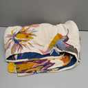 Boho Throw Blanket - 100% Cotton Soft Throw Blanket for Bed, 50"x60" Reversible Breathable Lightweight Fall Blankets, All Seasons Farmhouse Decor Floral Plant Butterfly Throw Quilt