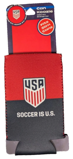 4pcs USA Soccer Team Slim Can Coozie