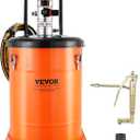 VEVOR Grease Pump, 10.5 Gallon Air Grease Pump with 13 ft High Pressure Hose and Grease Gun, 40L Pneumatic Grease Pump with Wheels, Portable Lubrication Grease Pump