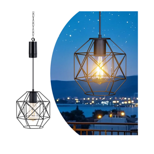 Battery Operated Hanging Pendant Light Battery Power Outdoor Waterproof Chandelier with 6 Hours Timer Gazebo Lights Indoor Lamp Lantern for Porch Pergola Patio Garden Barn Room Decor