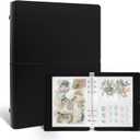 Sticker Organizer Binder Storage Book Collecting Album with Pocket Sheets and Hard Cover Layflat Design for Adult A5 Reusable Keeper Holder (BLACK)