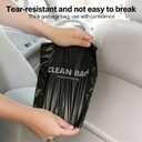 Car Trash Bags Hanging, 50 Pack Leakproof Waterproof Disposable Auto Garbage Bags