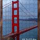 BESCRCL 19.7x27.6 Picture Frame Brown, Poster Frames Wall Hanging, Display Pictures 19.7 x 27.6 without Mat, 1 Pack