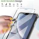 for iPhone XR 6.1-Inch Case, Shockproof TPU Clear Cover with 2 Pack Tempered Glass Screen Protectors & Leather Kickstand (3M Adhesive Mount) for Stand/Horizontal Viewing, Clear