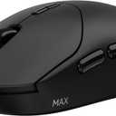 Rapoo VT2 MAX Wireless Gaming Mouse, True 8K Wireless Polling Rate, 53g Lightweight, Up to 750 Hr Battery, Nordic nRF54L15 MCU, 120-Million Optical Switch, 10 Programmable Buttons, Macro Enabled (Black)