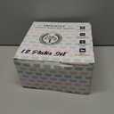 Homienly Wheat Straw Plates, 12-Pieces Unbreakable Dinner Plates - 9 Inch Alternative to Plastic Plates, Unbreakable Microwave and Dishwasher Safe Plate Set for Kitchen, Camping, Party - Multi