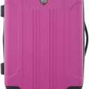 Travelers Club Chicago Hardside Expandable Spinner Luggage, Fuchsia, 20" Carry-On