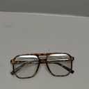 FEISEDY 70s Aviator Glasses Frame Blue Light Blocking Glasses Oversized Square Computer Glasses Women Men B2888