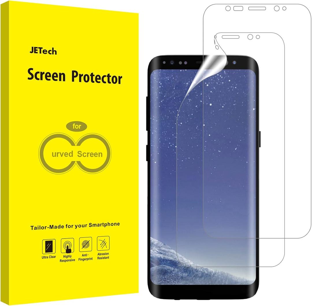 JETech Screen Protector for Samsung Galaxy S8, TPU Ultra HD Film, Case Friendly, 2-Pack