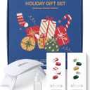 ohora Semi Cured Gel Nail Strips ([2025 Christmas Set] N Santa Cane & N Christmas Magic) - Works with Any Lamps, Salon-Quality, Long Lasting, Easy to Apply & Remove