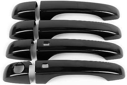 Linskip Door Handle Covers Trim Compatible with Chrysler 300 2011-2023 for Chrysler 300 Door Handle Protector Exterior Accessories(Black)