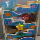 Melissa & Doug Rollables Wooden Ocean Slide Infant and Toddler Toy (5 Pieces) Ocean Themed Toys For Toddlers, Early Learning Toys For Infants And Toddlers Ages 1+ - FSC Certified