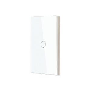 Smart Switch 118X72X34MM Neutral/No Neutral Wire Required, 2.4GHz Wi-Fi,Compatible with Alexa and Google Home 220V, White 1 Gang 1 Pack