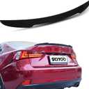 SCITOO ABS Spoiler Wing Fits for 2016-2017 for Lexus for IS200t,2014-2015 for Lexus for IS250,2016-2020 for Lexus for IS300,2014-2020 for Lexus for IS350 1PC Glossy Black Rear Trunk Spoiler Wing