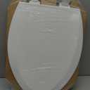 Bemis 1500EC 390 Lift-Off Wood Elongated Toilet Seat, Cotton White (Pack of 1)
