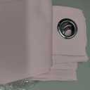 NICETOWN Blackout Curtains & Drapes for Bedroom, Baby Pink, W34 x L48, Set of 2, Triple Weave Grommet Top Thermal Insulated Light Blocking Panels for Bathroom/Living Room