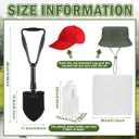 Lasnten 8 Pcs Halloween Couple Costume for Adults Prisoner Costume Accessories Include Shovel Hat Kettle Square Towel for Comedy Movie Cosplay Party Dress up