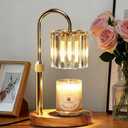 Lukasa Candle Warmer Lamp, with Timer Dimmer Adjustable Height, Home Decor, Room Decor, Wax Melt Warmer for Candles, Gifts for Mom, Mothers Day Gifts, Birthday Gifts for Women (Golden)