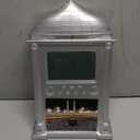 Azan Clock for USA, Muslim Athan Wall Clock Alarm with LCD Display, Home/Office/Mosque Digital Azan Clock (Silver)