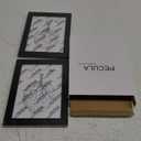 PECULA 2 Pack 5x7 Picture Frame, Black Picture Frame for Wall and Tabletop Display, Resistant Plastic Clear Plexiglass for Vertical or Horizontal Display