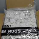 6x9 Area Rug for Living Room Washable 6x9 Non-Slip Modern Rugs for Bedroom Dinning Room Ultra-Thin Indoor Blue Ivory