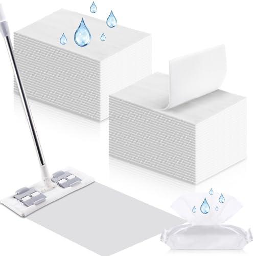 FillTouch 60 Counts Sweeper Wet Mopping Cloths 17.7 x 11.8'' X Large Wet Mop Pads Refills XL Disposable Floor Wipes Duster for Sweeping Scrubbing Cleaning Dry Wood Hardwood Tile