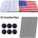 TSMD 50 Countries International World Desk Flags Set Small Mini Office Table Stick Flag with Stand Base,5x8 Inch