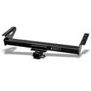 Class 3 III Black 2" Receiver Tube Rear Bumper Trailer Tow Hitch Towing Mount Compatible with 84-01 Jeep Cherokee