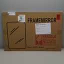 Delma Bathroom Vanity Mirror, Black Framed Bathroom Mirror for Over Sink, High-Definition Bathroom Mirror, Versatile Bathroom Vanity Mirror, Hangs Horizontally or Vertically(30x20, Black)