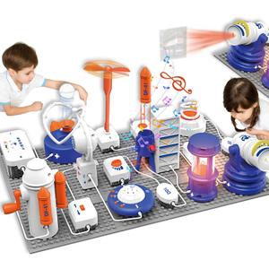 Science STEM Kits for Kids, Electronics Exploration Kit, 66 Pcs DIY Circuit Parts, Over 1200 Projects, STEM Educational Toy Gifts for Kids Boys Girls Ages 3 4 5 6 7 8 9 10 11 12, Color Project Manual