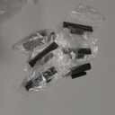6 x QCAA Black Steel Hinge Offset for Cabinet Door, 3/8", Matte Black, 12 Pack, Made in Taiwan