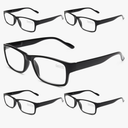 Gaoye Professional Reading Glasses for All Day - Computer Readers with Blue Light Protection - Value Pack, +1.5