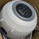 Non Toxic Air Fryer - Glass AirFryer 5 Quart w/ 360 Visibility, Self-Cleaning, 400F Vortex Air Fryer for Even Cooking, BPA-Free Teflon Free, 6-in-1 Functions, Rotisserie, Roast, Bake, White