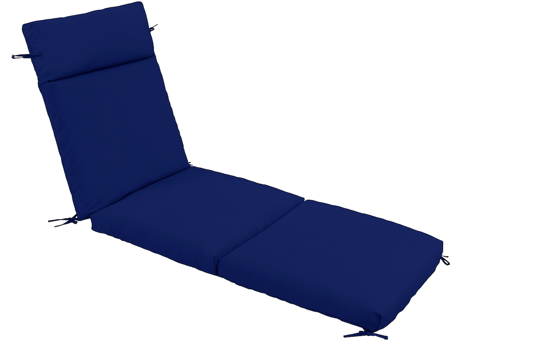 Chaise Lounge Cushion 80x26x3 Inch, Lounger Pad Replacement with Fade-Resistant, Removable & Machine-Washable Covers, Ideal for Patio Chaise Chairs, Navy Blue