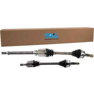 TRQ Front Driver and Passenger Side CV Axle Assembly Set 2 Piece for 2014-2016 Nissan Rogue 2017-2019 Rogue S SL SV FWD