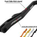 JFG RACING Sur Ron Kickstand,Motorcycle Kick Stand Side Aluminum Alloy CNC Adjustable for Surron Light Bee S/X Segway X160/X260 Talaria Sting Black