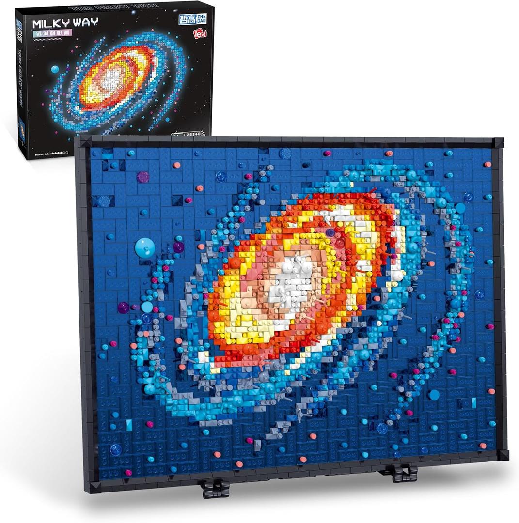 Micro Mini Art The Milky Way Galaxy Building Set for Adults, Not Compatible with 3D Wall Art, Unique Home Wall Decor or Table Display, Creative Birthday Gift Toy for Adult 14+