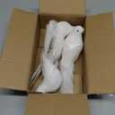 Darware Large White Doves (Set of 3); 8-Inch Long Artificial Doves Figures, Christmas and Wedding Decorations/Large Ornaments