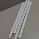 Tension Curtain Rod 30 to 64 Inch White Curtain Rod Adjustable Expandable Spring Tension Curtain Rod No Drilling 7/8" Spring Loaded Curtain Rods for Windows Bedroom Closet Doorway Door