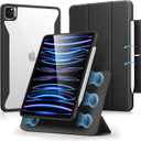 ESR for iPad Pro 11 Inch Case (2022/2021/2020/2018, 4th/3rd/2nd/1st Generation) with Pencil Holder, Removable Magnetic Cover, Vertical Stand, Rebound 360 Series, Black