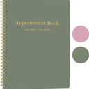 Appointment Planner 2025 Hourly Organizer from 7am - 10 pm, Weekly & Monthly Hourly Schedule Planner from Jan 2025 - Dec 2025, 9" x 11" (Green)