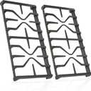 Stove Grate for GE Gas Stove Top Burner Side Grates Range Oven Rack WB31X27151 Replacement Parts Cast Iron Flat Plate General Electric Stovetop Cooktop 2 Pack